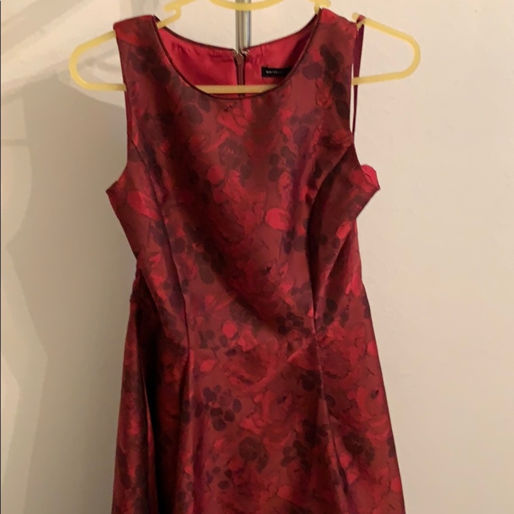 Merlot high low White House Black Market dress-6